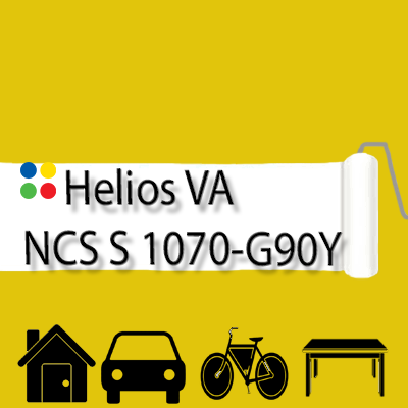 NCS S 1070-G90Y антикорозійна матова грунт-емаль (вініл-акрилова) HELIOS VA - 1л