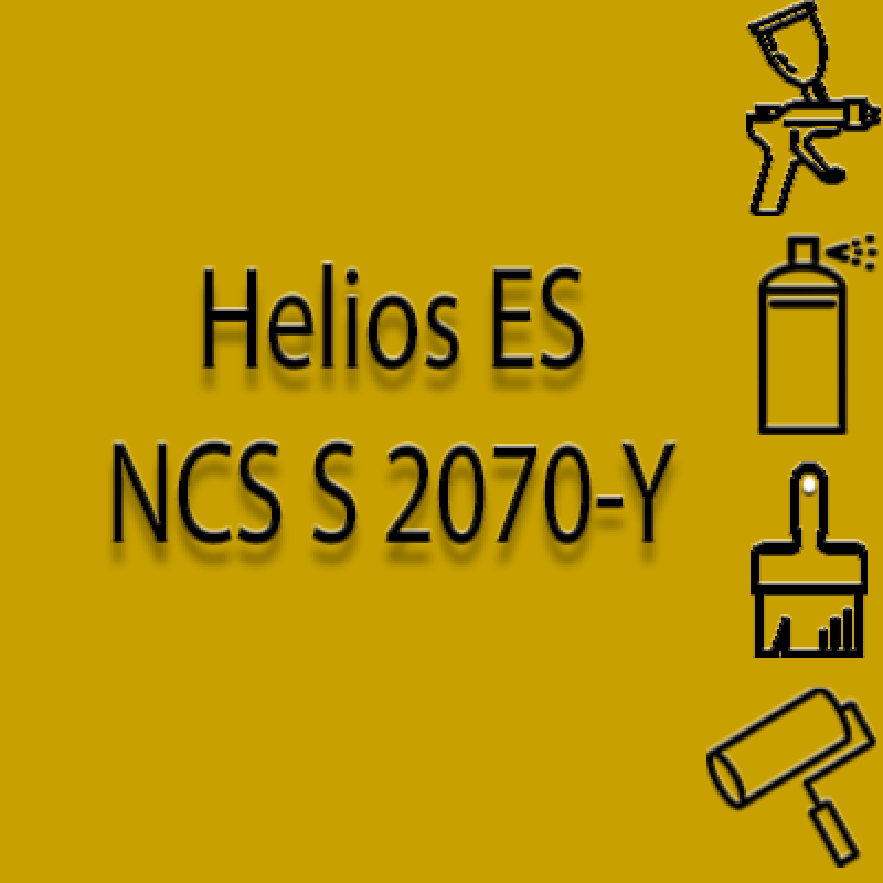 NCS S 2070-Y глянцева 1К швидкосохнуча антикорозійна емаль Helios ES - 1л