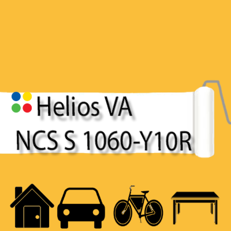 NCS S 1060-Y10R антикорозійна матова грунт-емаль (вініл-акрилова) HELIOS VA - 1л