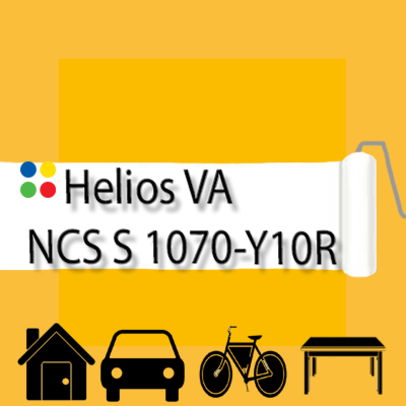 NCS S 1070-Y10R антикорозійна матова грунт-емаль (вініл-акрилова) HELIOS VA - 1л
