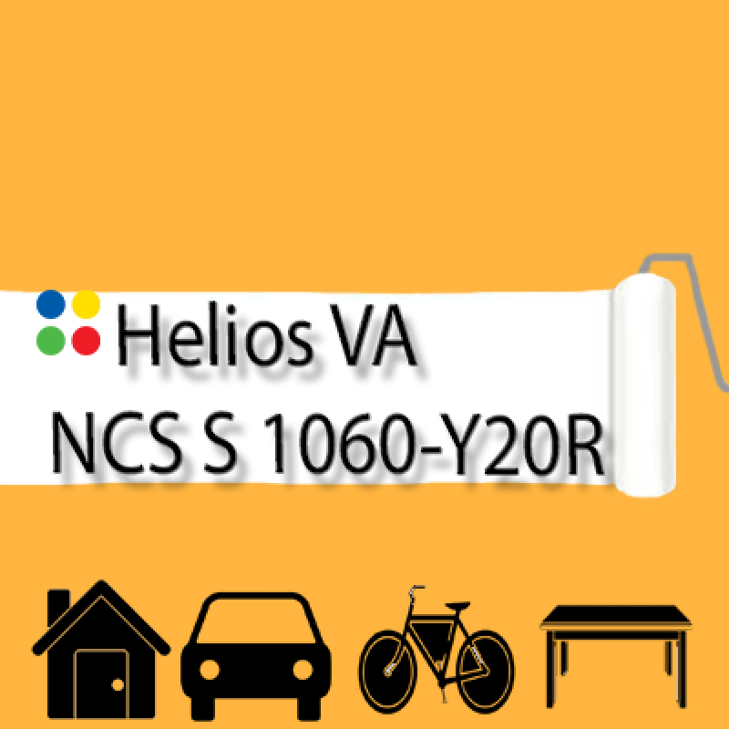 NCS S 1060-Y20R антикорозійна матова грунт-емаль (вініл-акрилова) HELIOS VA - 1л