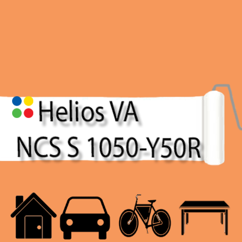 NCS S 1050-Y50R антикорозійна матова грунт-емаль (вініл-акрилова) HELIOS VA - 1л