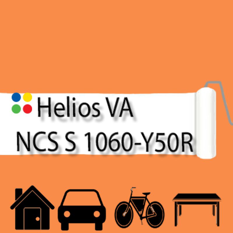 NCS S 1060-Y50R антикорозійна матова грунт-емаль (вініл-акрилова) HELIOS VA - 1л
