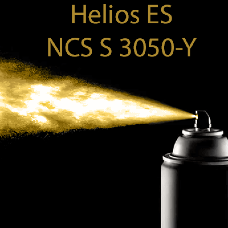 NCS S 3050-Y аерозольна глянцева 1К швидкосохнуча антикорозійна емаль Helios ES - 400мл