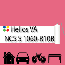 NCS S 1060-R10B антикорозійна матова грунт-емаль (вініл-акрилова) HELIOS VA - 1л