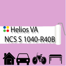 NCS S 1040-R40B антикорозійна матова грунт-емаль (вініл-акрилова) HELIOS VA - 1л