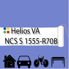 NCS S 1555-R70B антикорозійна матова грунт-емаль (вініл-акрилова) HELIOS VA - 1л