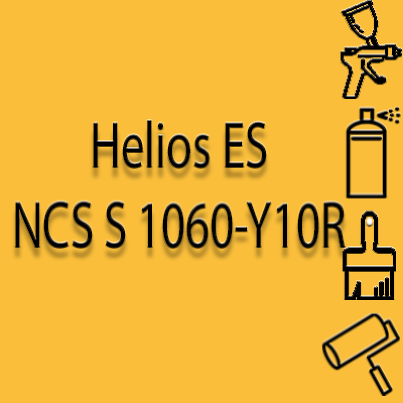 NCS S 1060-Y10R глянцева 1К швидкосохнуча антикорозійна емаль Helios ES - 1л