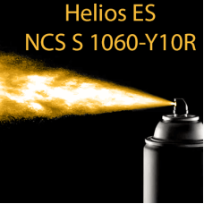 NCS S 1060-Y10R аерозольна глянцева 1К швидкосохнуча антикорозійна емаль Helios ES - 400мл