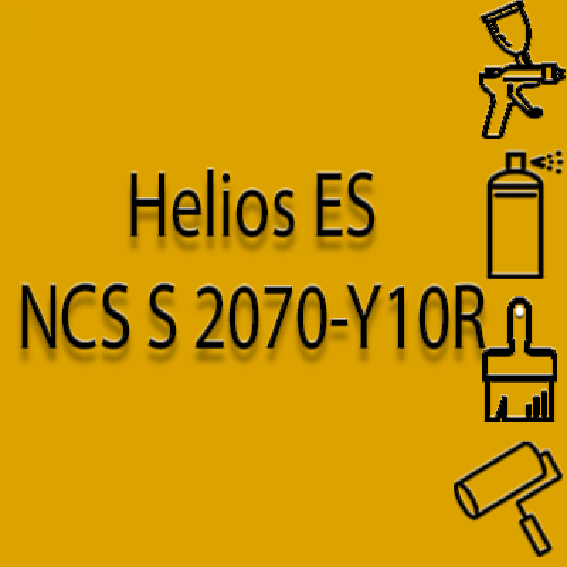 NCS S 2070-Y10R глянцева 1К швидкосохнуча антикорозійна емаль Helios ES - 1л