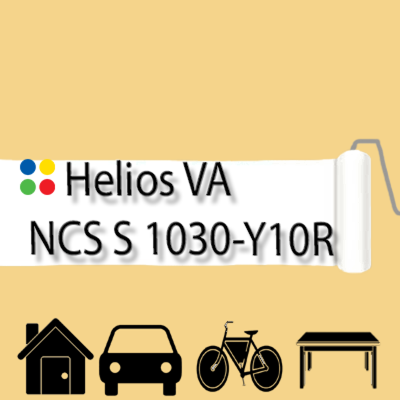 NCS S 1030-Y10R антикорозійна матова грунт-емаль (вініл-акрилова) HELIOS VA - 1л