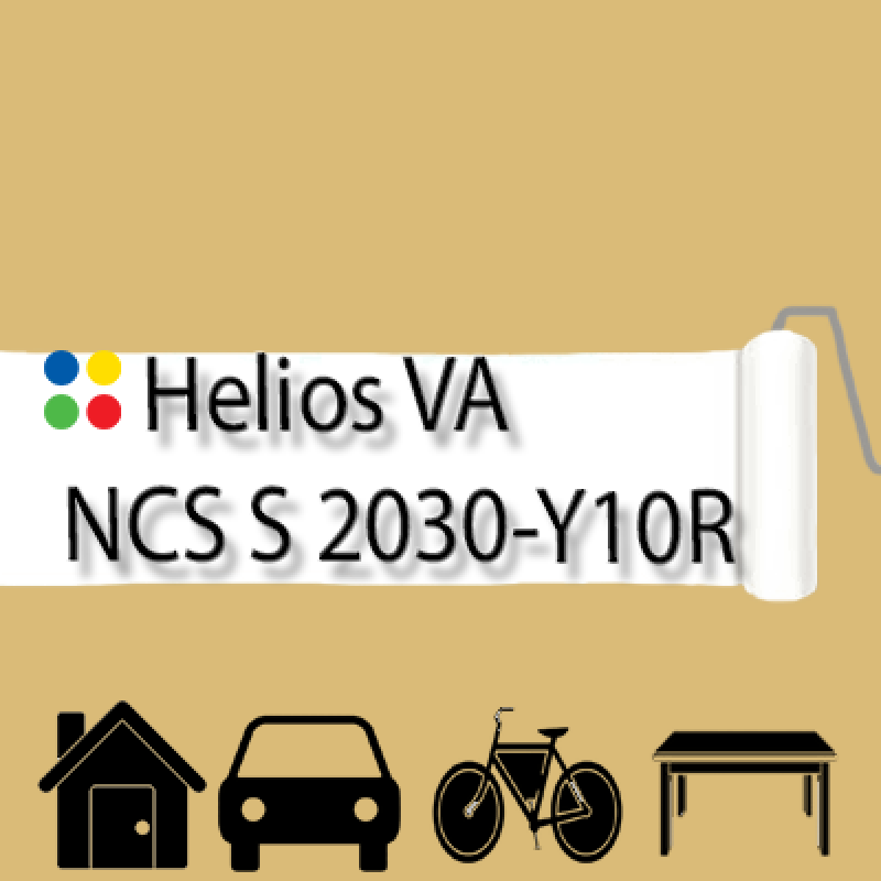 NCS S 2030-Y10R антикорозійна матова грунт-емаль (вініл-акрилова) HELIOS VA - 1л
