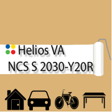 NCS S 2030-Y20R антикорозійна матова грунт-емаль (вініл-акрилова) HELIOS VA - 1л