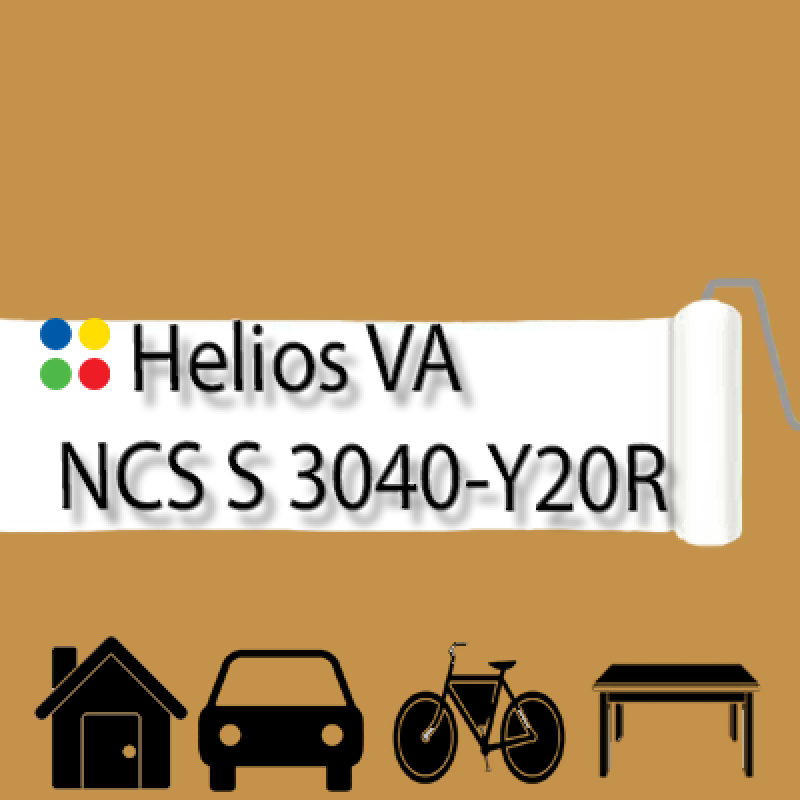 NCS S 3040-Y20R антикорозійна матова грунт-емаль (вініл-акрилова) HELIOS VA - 1л