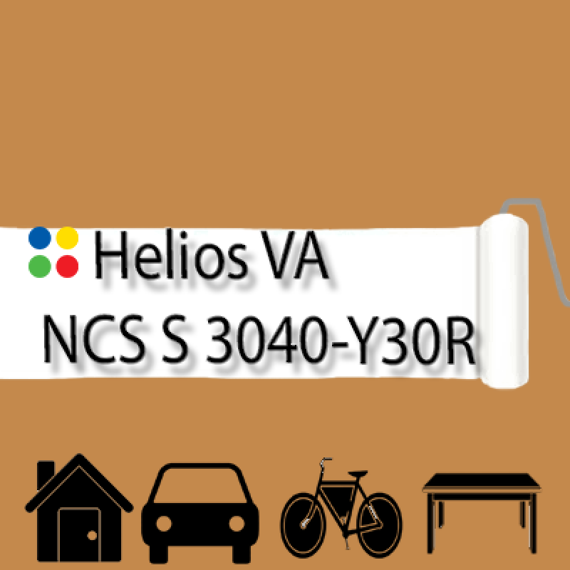 NCS S 3040-Y30R антикорозійна матова грунт-емаль (вініл-акрилова) HELIOS VA - 1л