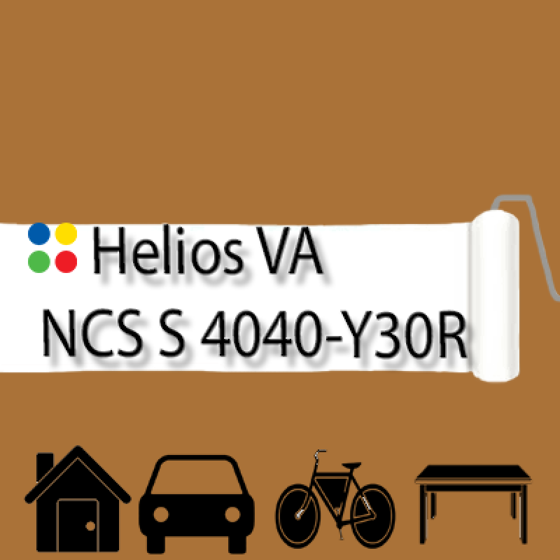 NCS S 4040-Y30R антикорозійна матова грунт-емаль (вініл-акрилова) HELIOS VA - 1л