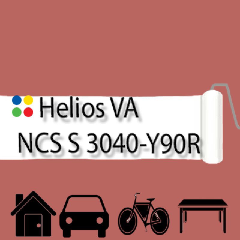 NCS S 3040-Y90R антикорозійна матова грунт-емаль (вініл-акрилова) HELIOS VA - 1л