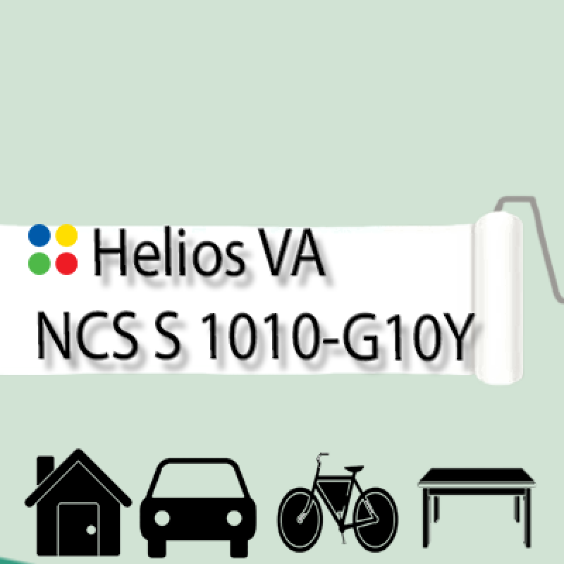 NCS S 1010-G10Y антикорозійна матова грунт-емаль (вініл-акрилова) HELIOS VA - 1л