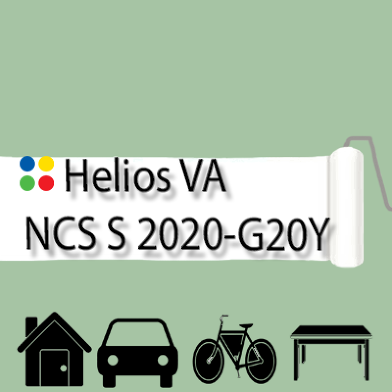 NCS S 2020-G20Y антикорозійна матова грунт-емаль (вініл-акрилова) HELIOS VA - 1л