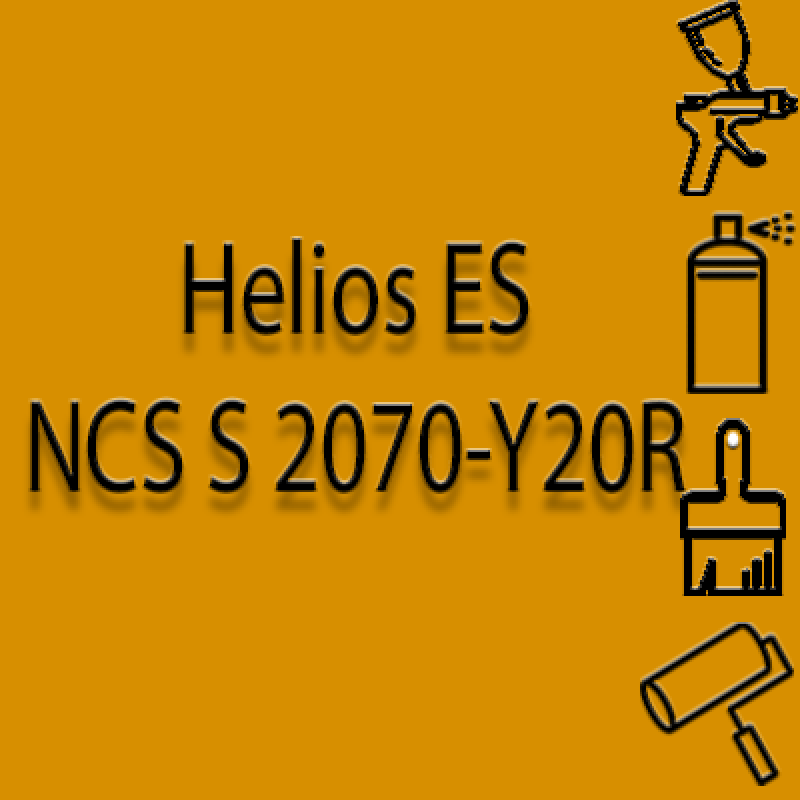 NCS S 2070-Y20R глянцева 1К швидкосохнуча антикорозійна емаль Helios ES - 1л