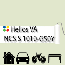 NCS S 1010-G50Y антикорозійна матова грунт-емаль (вініл-акрилова) HELIOS VA - 1л