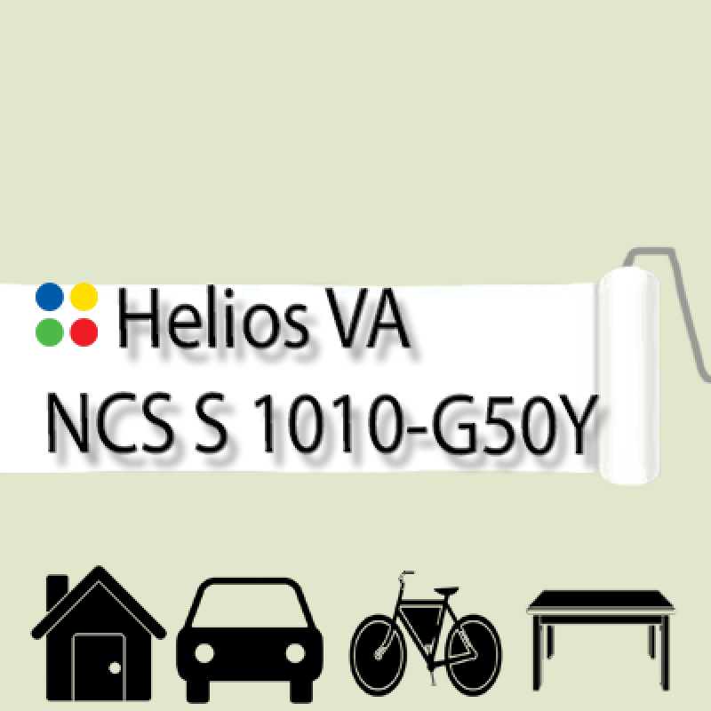NCS S 1010-G50Y антикорозійна матова грунт-емаль (вініл-акрилова) HELIOS VA - 1л
