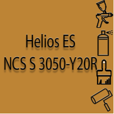NCS S 3050-Y20R глянцева 1К швидкосохнуча антикорозійна емаль Helios ES - 1л