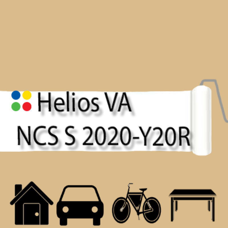 NCS S 2020-Y20R антикорозійна матова грунт-емаль (вініл-акрилова) HELIOS VA - 1л