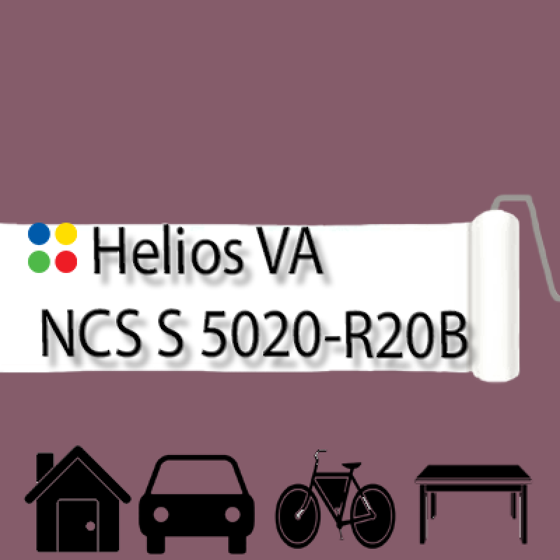 NCS S 5020-R20B антикорозійна матова грунт-емаль (вініл-акрилова) HELIOS VA - 1л