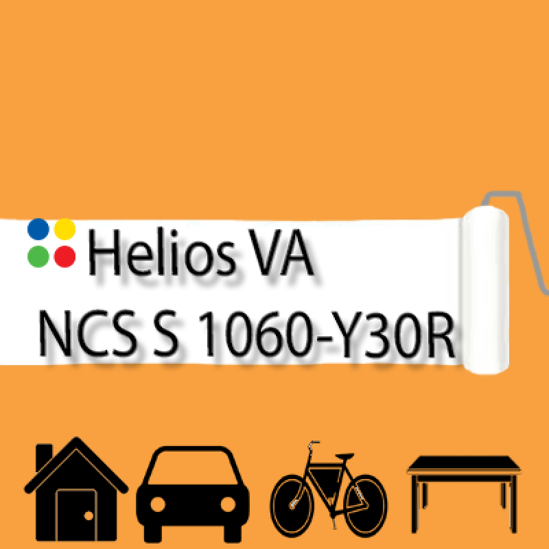 NCS S 1060-Y30R антикорозійна глянцева грунт-емаль (вініл-акрилова) HELIOS VA - 1л