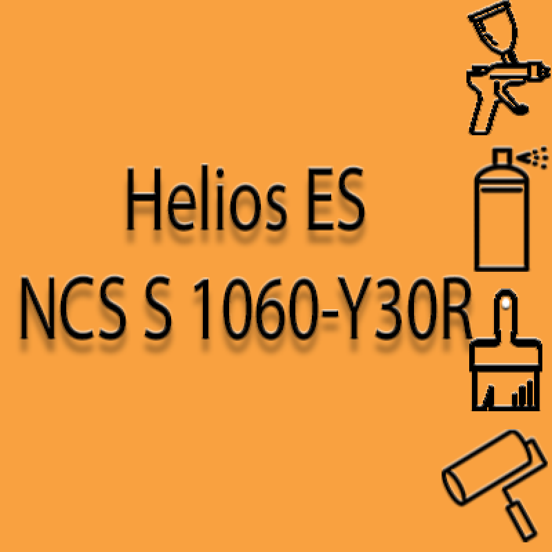 NCS S 1060-Y30R глянцева 1К швидкосохнуча антикорозійна емаль Helios ES - 1л
