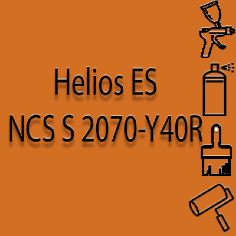 NCS S 2070-Y40R глянцева 1К швидкосохнуча антикорозійна емаль Helios ES - 1л