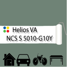 NCS S 5010-G10Y антикорозійна матова грунт-емаль (вініл-акрилова) HELIOS VA - 1л