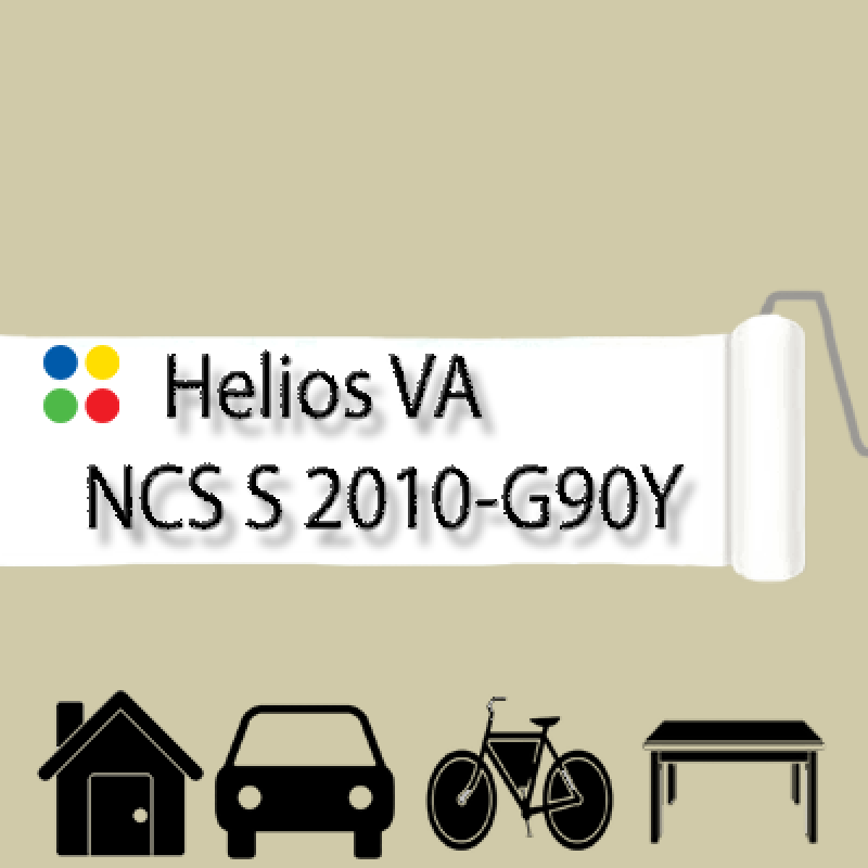 NCS S 2010-G90Y антикорозійна матова грунт-емаль (вініл-акрилова) HELIOS VA - 1л