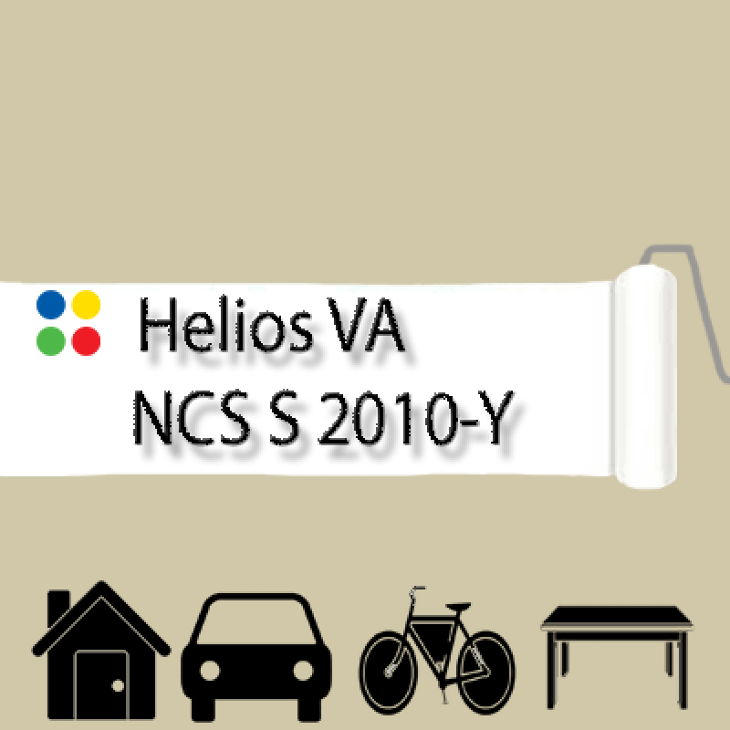 NCS S 2010-Y антикорозійна матова грунт-емаль (вініл-акрилова) HELIOS VA - 1л