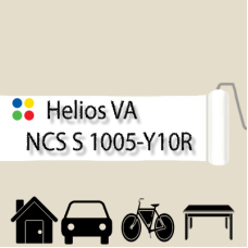NCS S 1005-Y10R антикорозійна матова грунт-емаль (вініл-акрилова) HELIOS VA - 1л