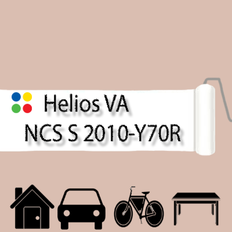 NCS S 2010-Y70R антикорозійна матова грунт-емаль (вініл-акрилова) HELIOS VA - 1л