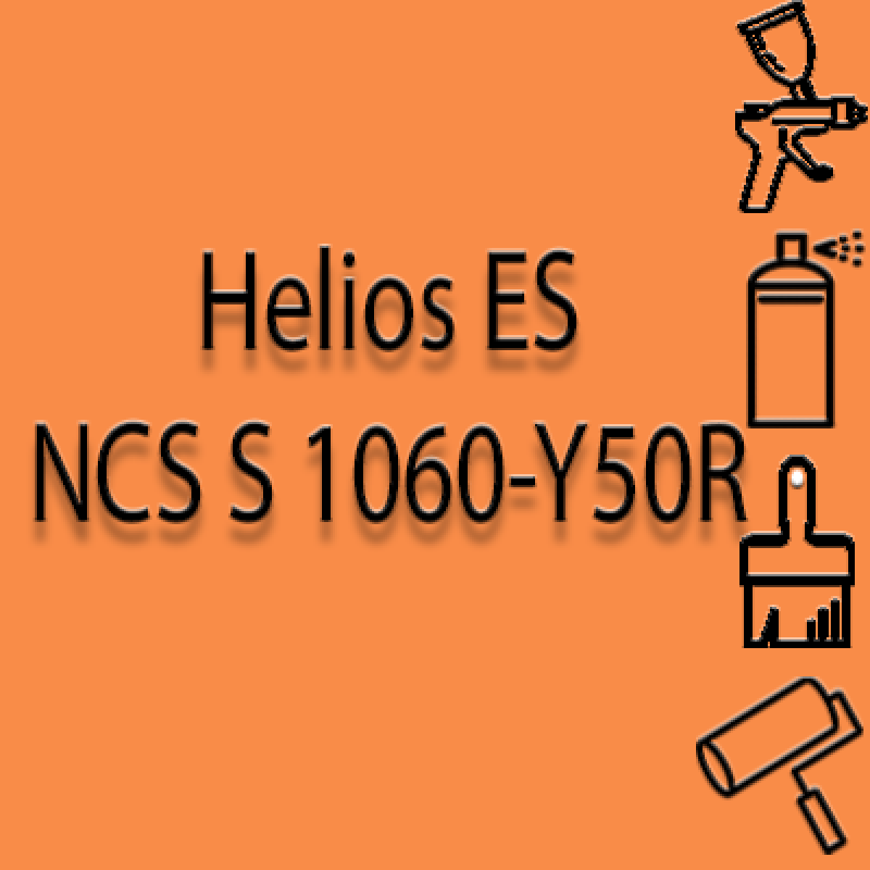 NCS S 1060-Y50R глянцева 1К швидкосохнуча антикорозійна емаль Helios ES - 1л