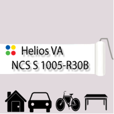 NCS S 1005-R30B антикорозійна матова грунт-емаль (вініл-акрилова) HELIOS VA - 1л