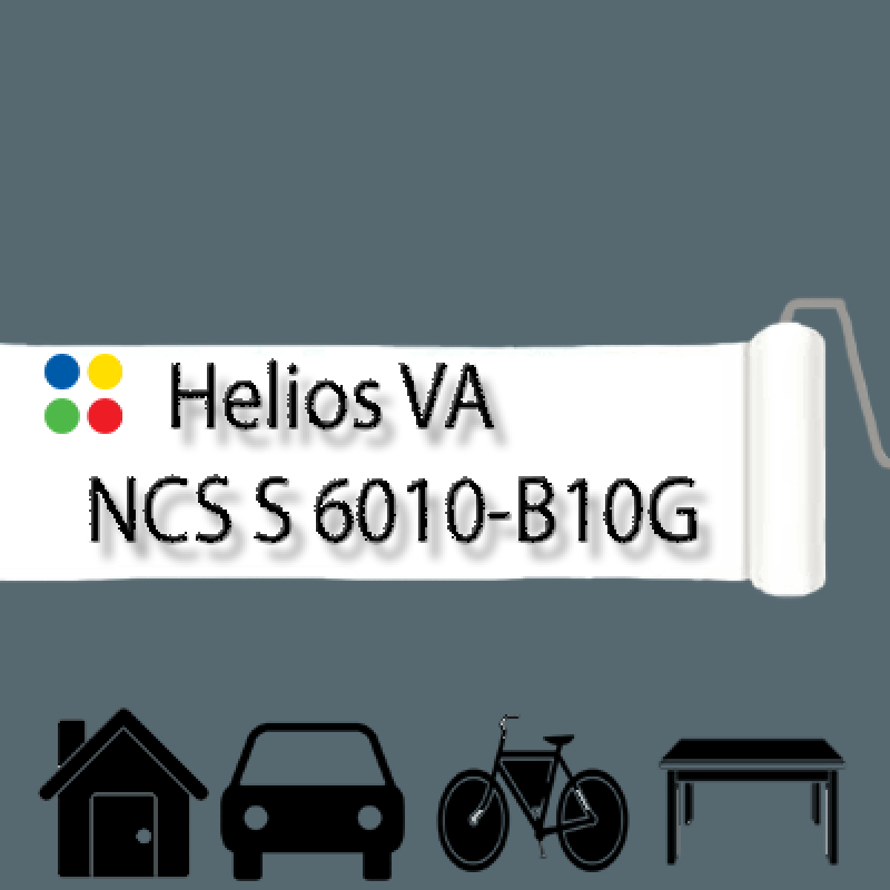 NCS S 6010-B10G антикорозійна матова грунт-емаль (вініл-акрилова) HELIOS VA - 1л