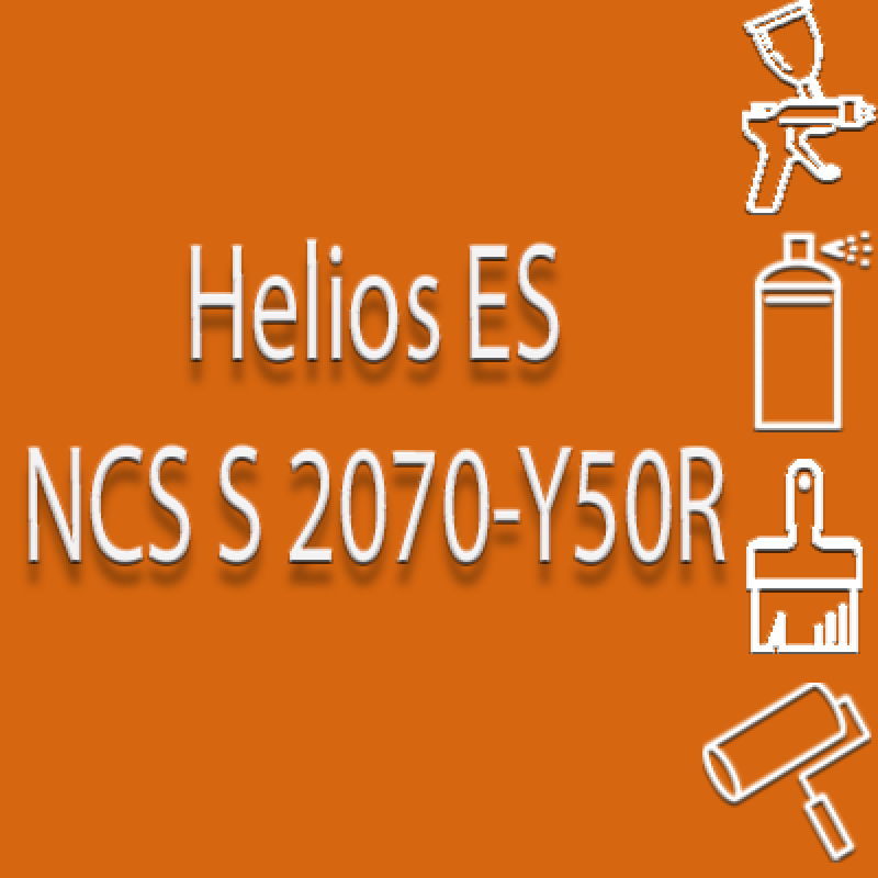 NCS S 2070-Y50R глянцева 1К швидкосохнуча антикорозійна емаль Helios ES - 1л