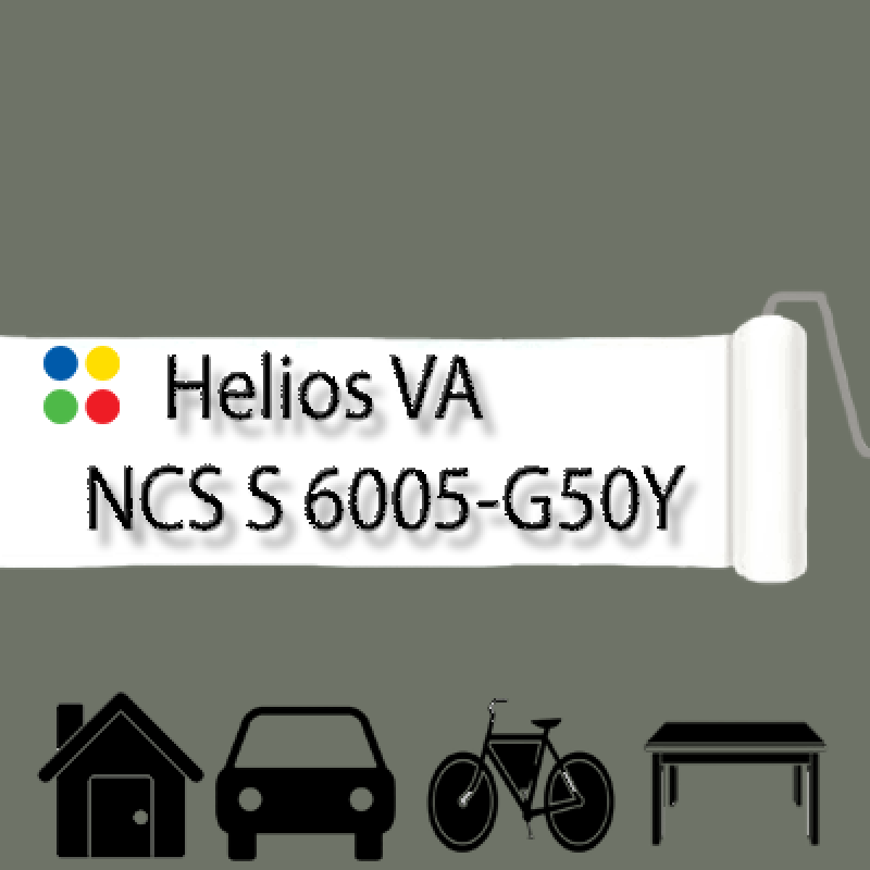 NCS S 6005-G50Y антикорозійна матова грунт-емаль (вініл-акрилова) HELIOS VA - 1л
