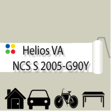 NCS S 2005-G90Y антикорозійна матова грунт-емаль (вініл-акрилова) HELIOS VA - 1л