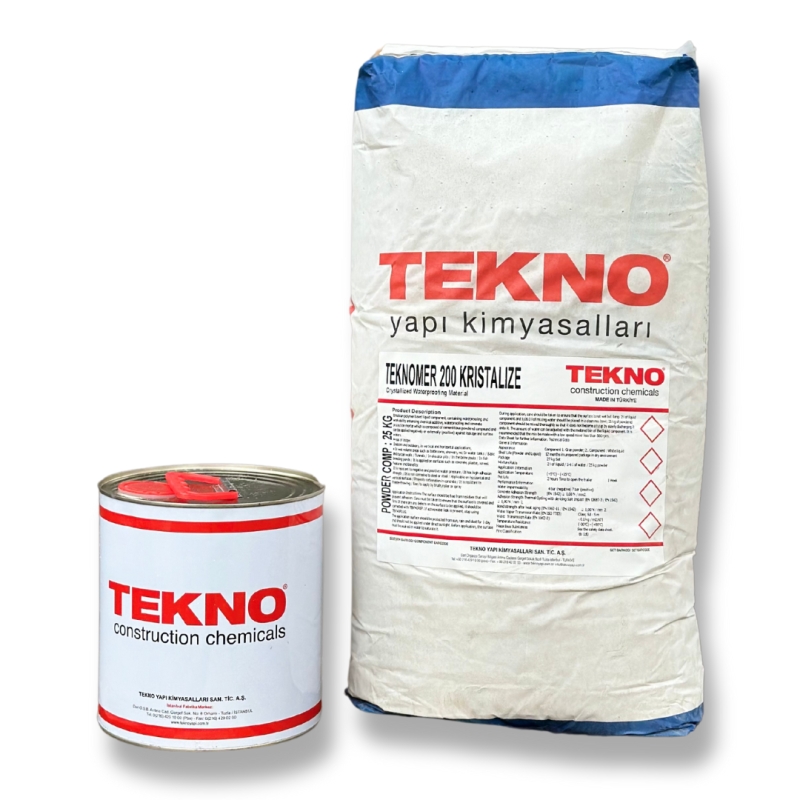 Гідроізоляція полімерцементна проникаючої дії Teknomer 200 Cristallized - 27 кг