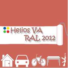 RAL 2012 1К антикорозійна матова грунт-емаль (вініл-акрилова) HELIOS VA - 1л