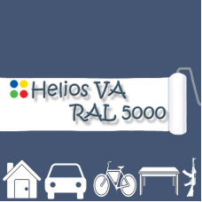 RAL 5000 1К антикорозійна матова грунт-емаль (вініл-акрилова) HELIOS VA - 1л