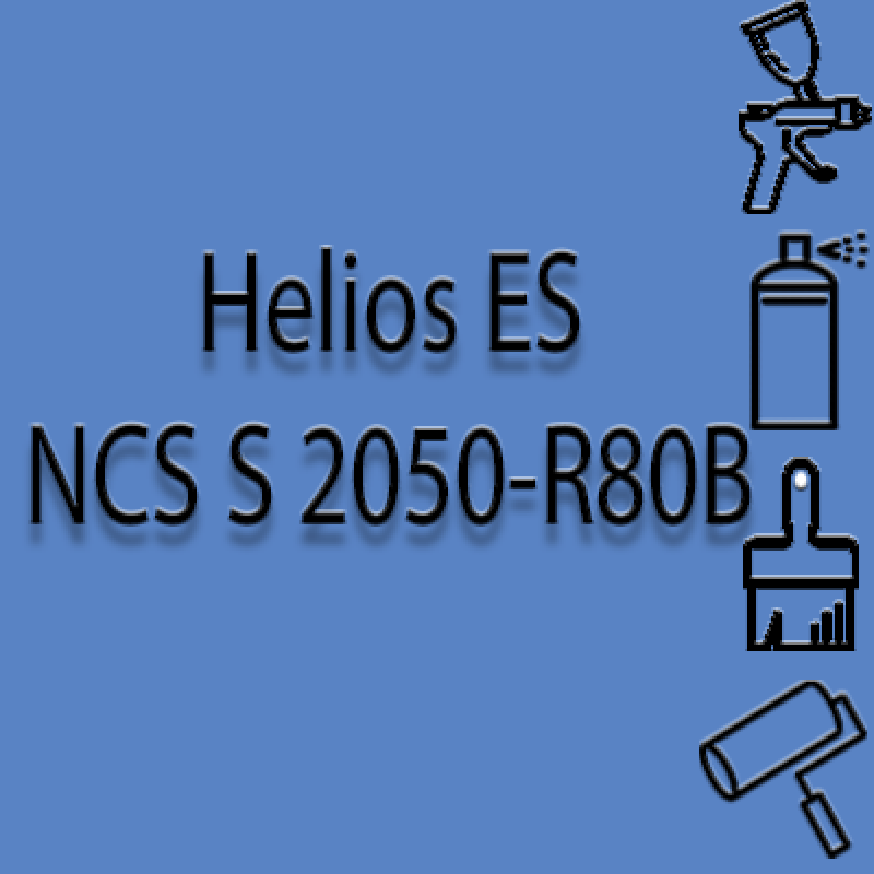 NCS S 2050-R80B глянцева 1К швидкосохнуча антикорозійна емаль Helios ES - 1л