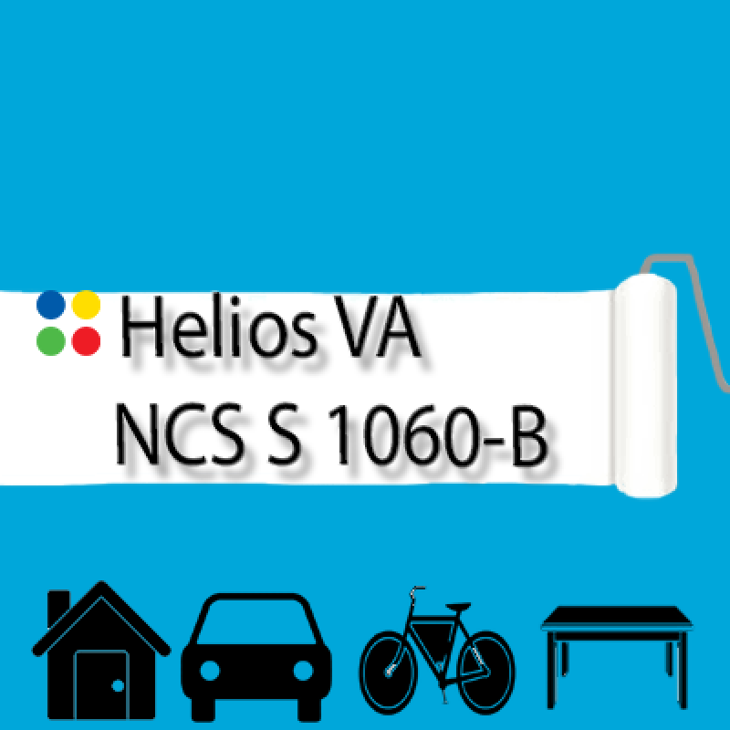 NCS S 1060-B антикорозійна глянцева грунт-емаль (вініл-акрилова) HELIOS VA - 1л