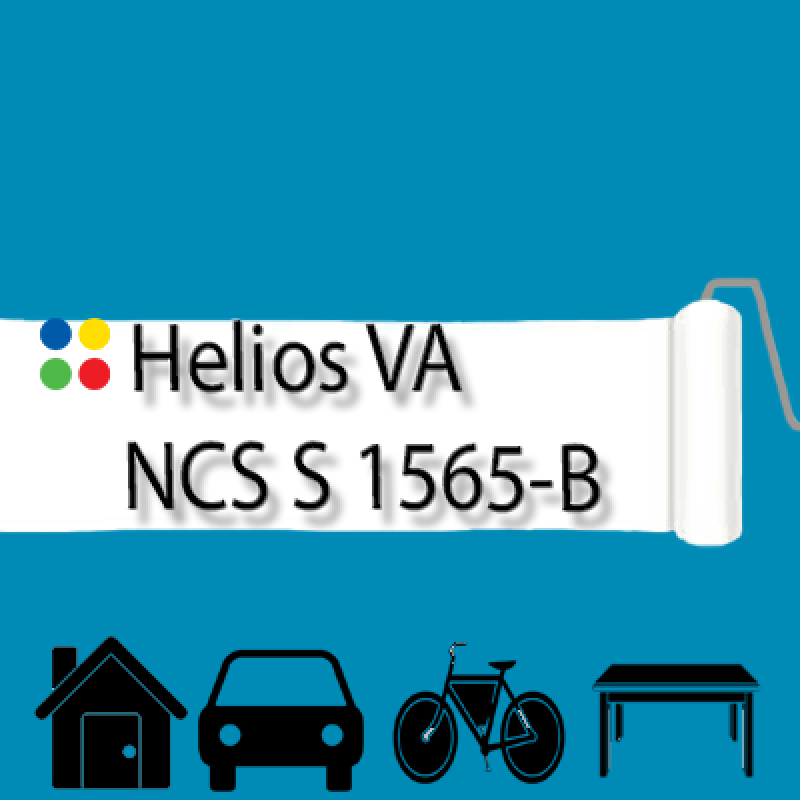 NCS S 1565-B антикорозійна глянцева грунт-емаль (вініл-акрилова) HELIOS VA - 1л