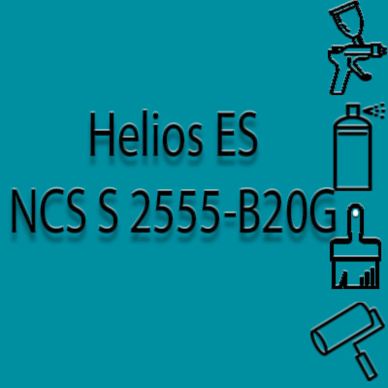 NCS S 2555-B20G глянцева 1К швидкосохнуча антикорозійна емаль Helios ES - 1л